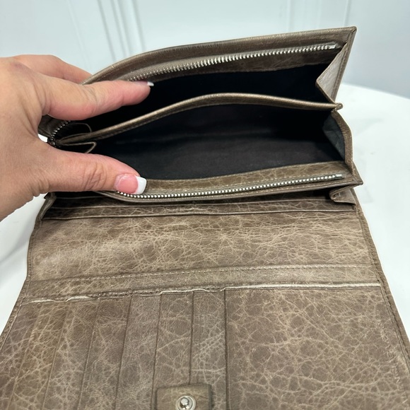 BALENCIAGA Leather Printed Continental Wallet - Picture 8 of 12